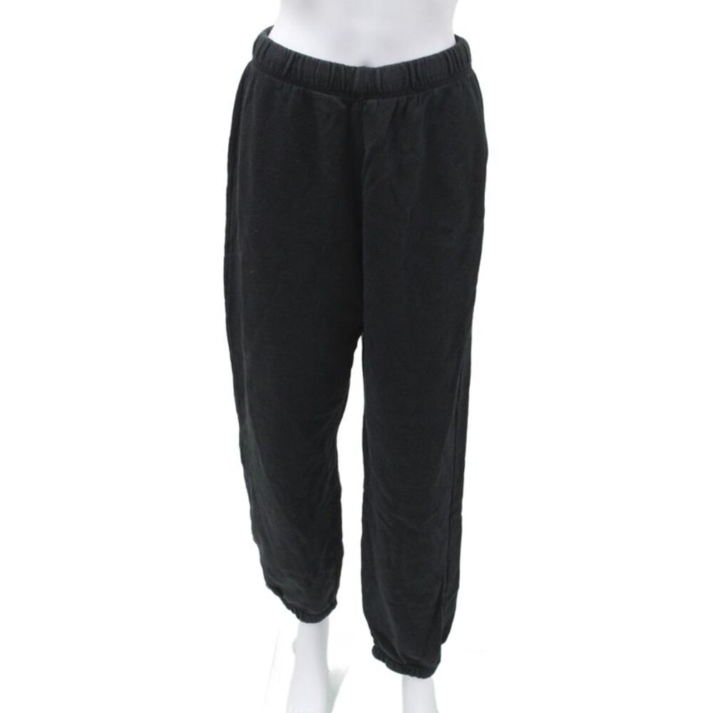 Reformation Womens Jogger Black 100% Organic Cotton Pull On Size S